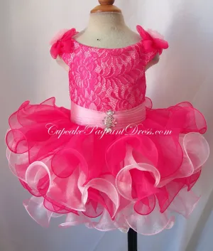 Off The Shoulder Infant/toddler/baby/children/kids Lace Girl's Pageant Dress