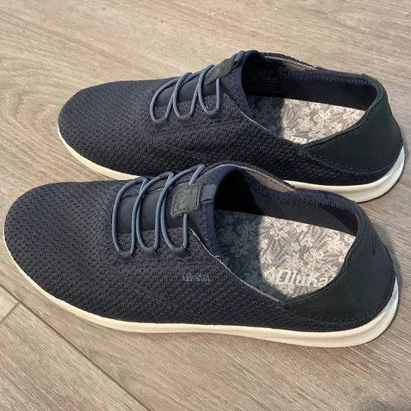 OluKai Alapa  Li  Blue Mesh 2 in One Slip On Slid Sneaker 8