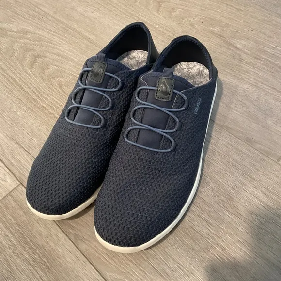 OluKai Alapa  Li  Blue Mesh 2 in One Slip On Slid Sneaker 8