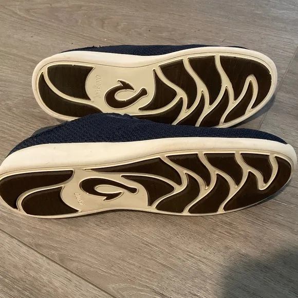 OluKai Alapa  Li  Blue Mesh 2 in One Slip On Slid Sneaker 8