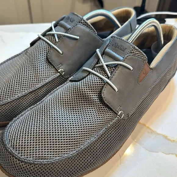 Olukai Men’s Mano Mesh Gray Slip Ons Size 13 Excellent condition!