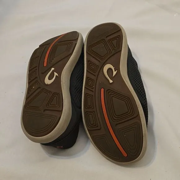 Olukai Moku Pae Charcoal Slip Ons Size 41 (9)