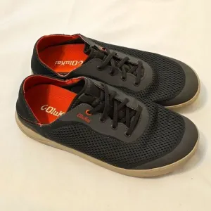 Olukai Moku Pae Charcoal Slip Ons Size 41 (9)