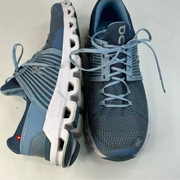 On Cloud OC Running Shoes CloudTec Helion Blue US Women's W10 Cloudrunner Wide