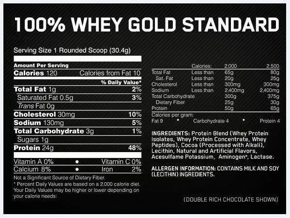 OPTIMUM NUTRITION GOLD STANDARD 100% WHEY 2LB