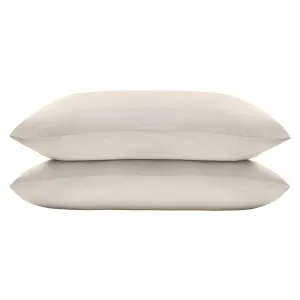 Organic Vegan Eucalyptus Silk Pillowcase Pair | Wheat
