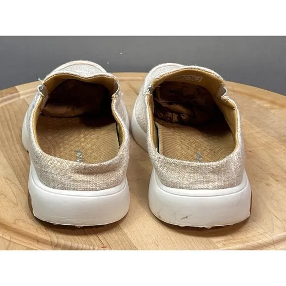 OrthoComfoot Loafer Slip-ons Mens 42 US 9 Beige Plantar Fasciitis Foot Heel Pain
