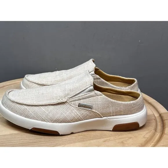 OrthoComfoot Loafer Slip-ons Mens 42 US 9 Beige Plantar Fasciitis Foot Heel Pain