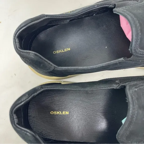 Osklen Mens Bossanova Nobuck Black Sneakers sz 42 US 8