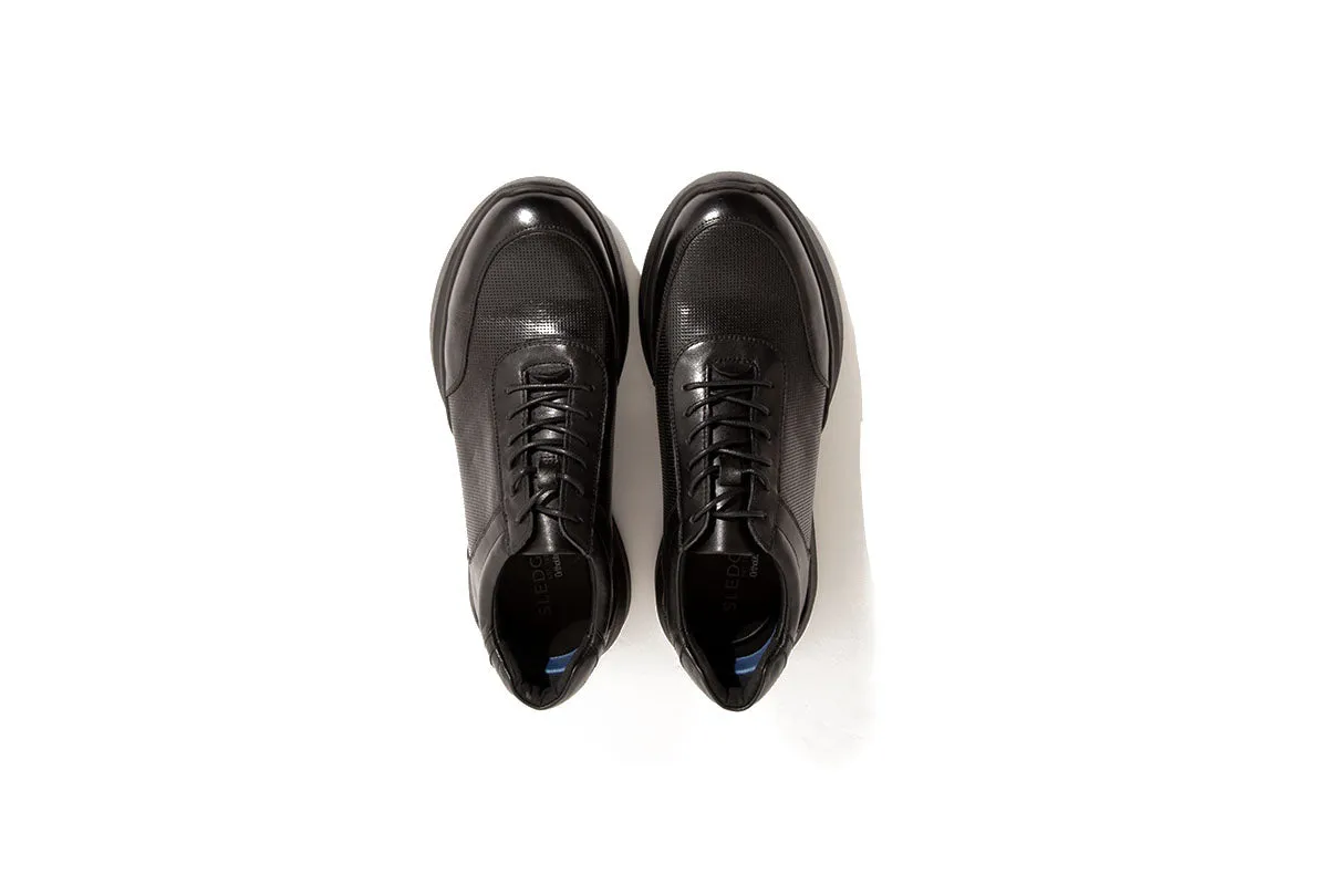 Paco Leather Sneaker - Black