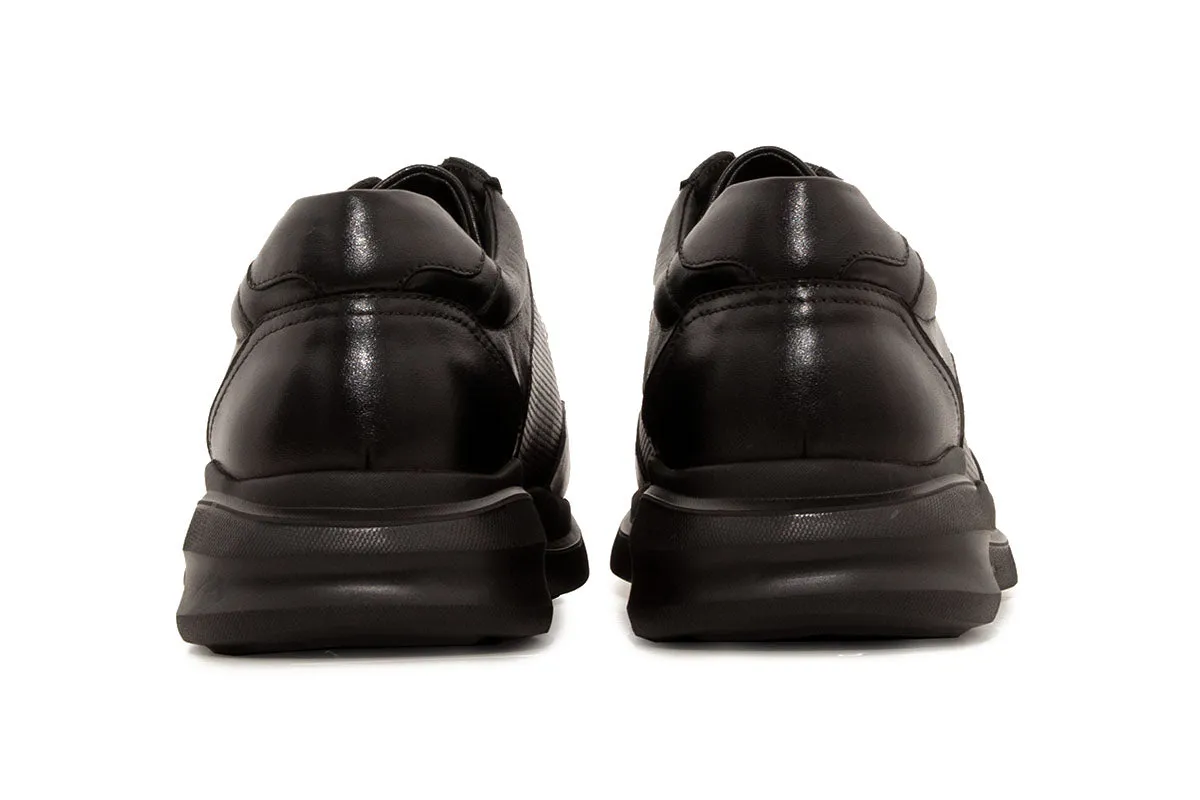 Paco Leather Sneaker - Black