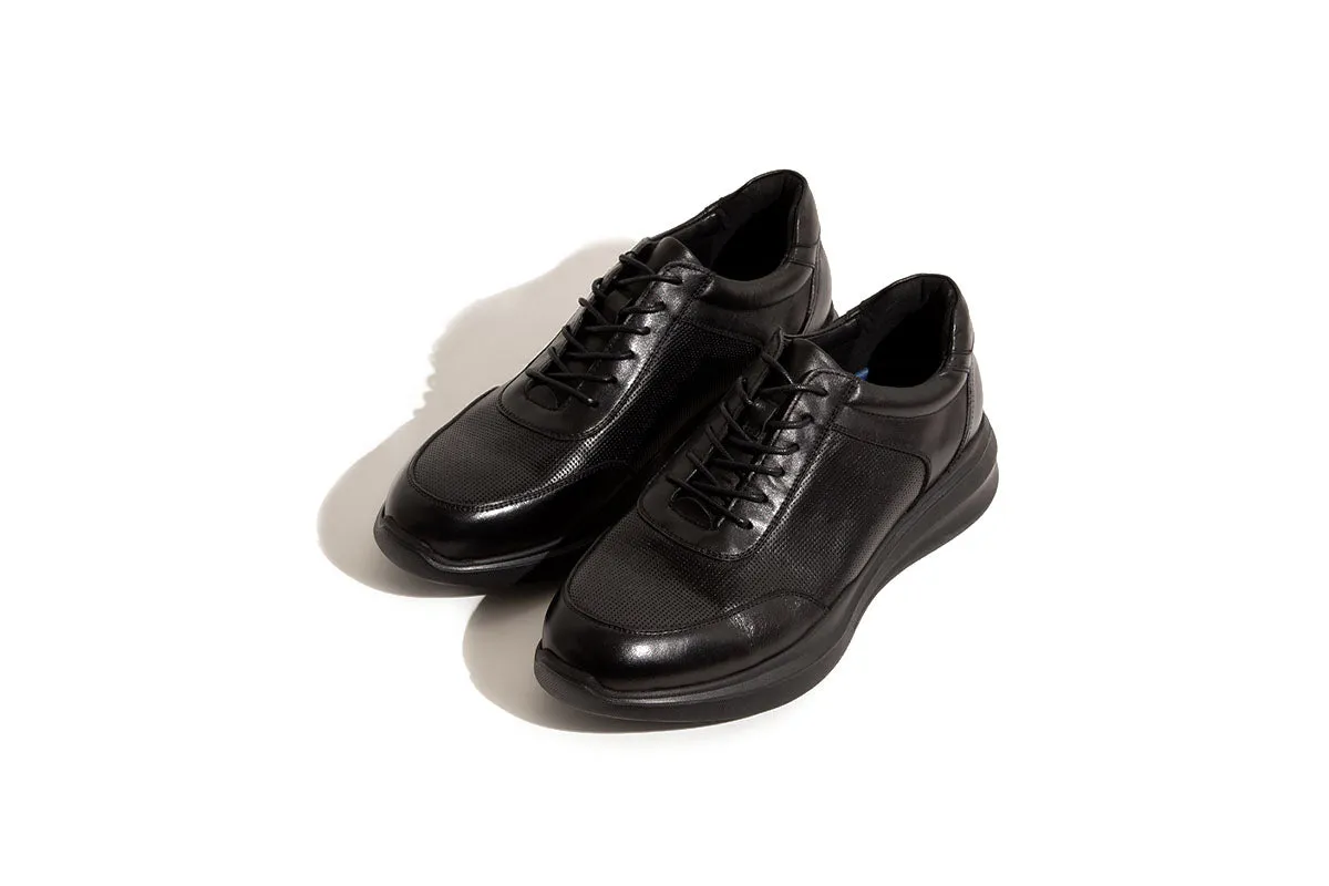 Paco Leather Sneaker - Black