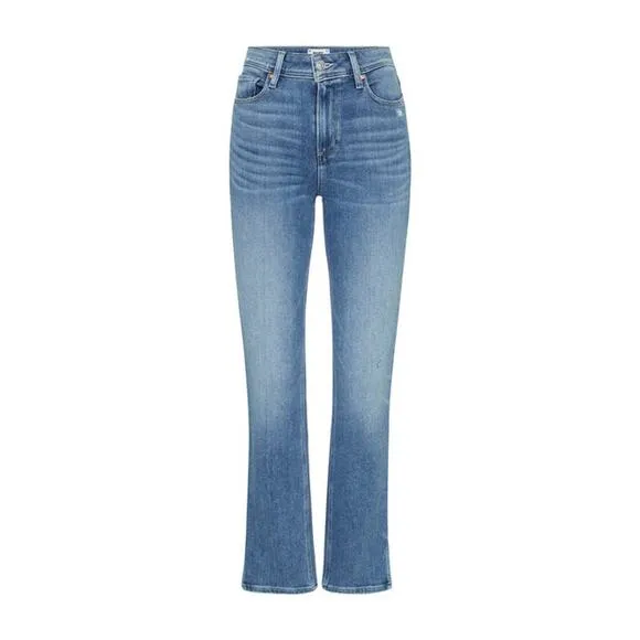 PAIGE Cindy Slit Jeans Size 27 Seaspray Blue Stretch Transcend Denim Staple