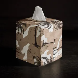 Palm Camo Tissue Box Cover - Desert