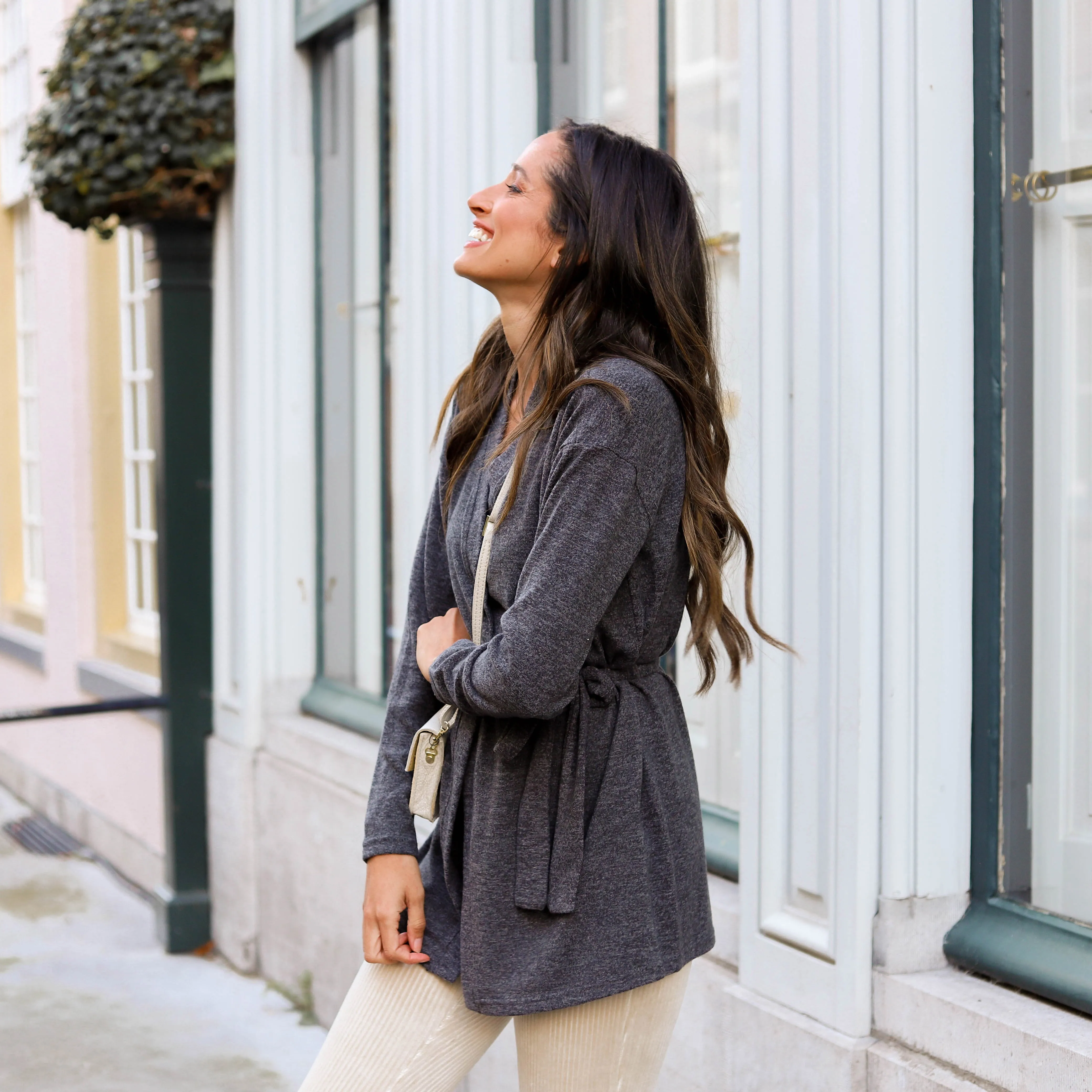 Pam Cardigan donkergrijs
