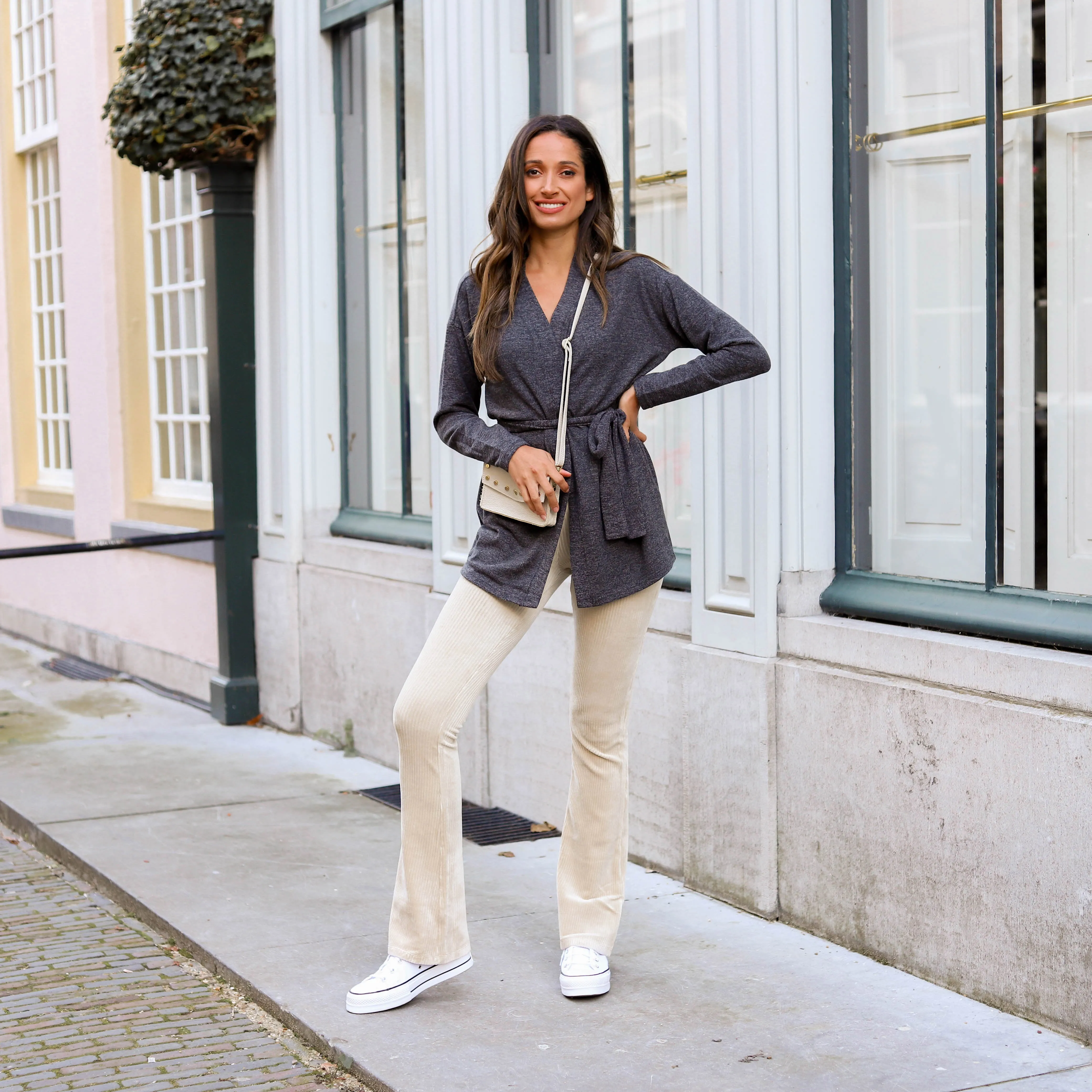 Pam Cardigan donkergrijs