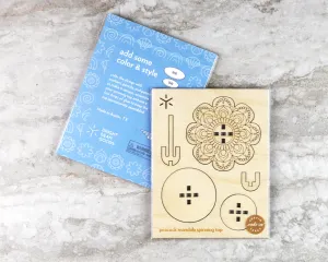 Peacock Mandala Large Spinning Top Kit