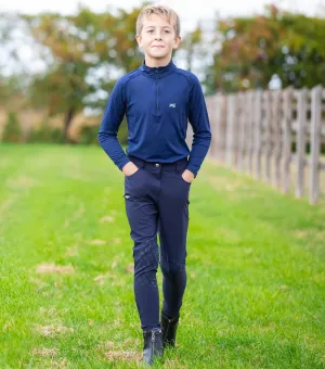 PEI Derby Boys Riding Breeches - Navy