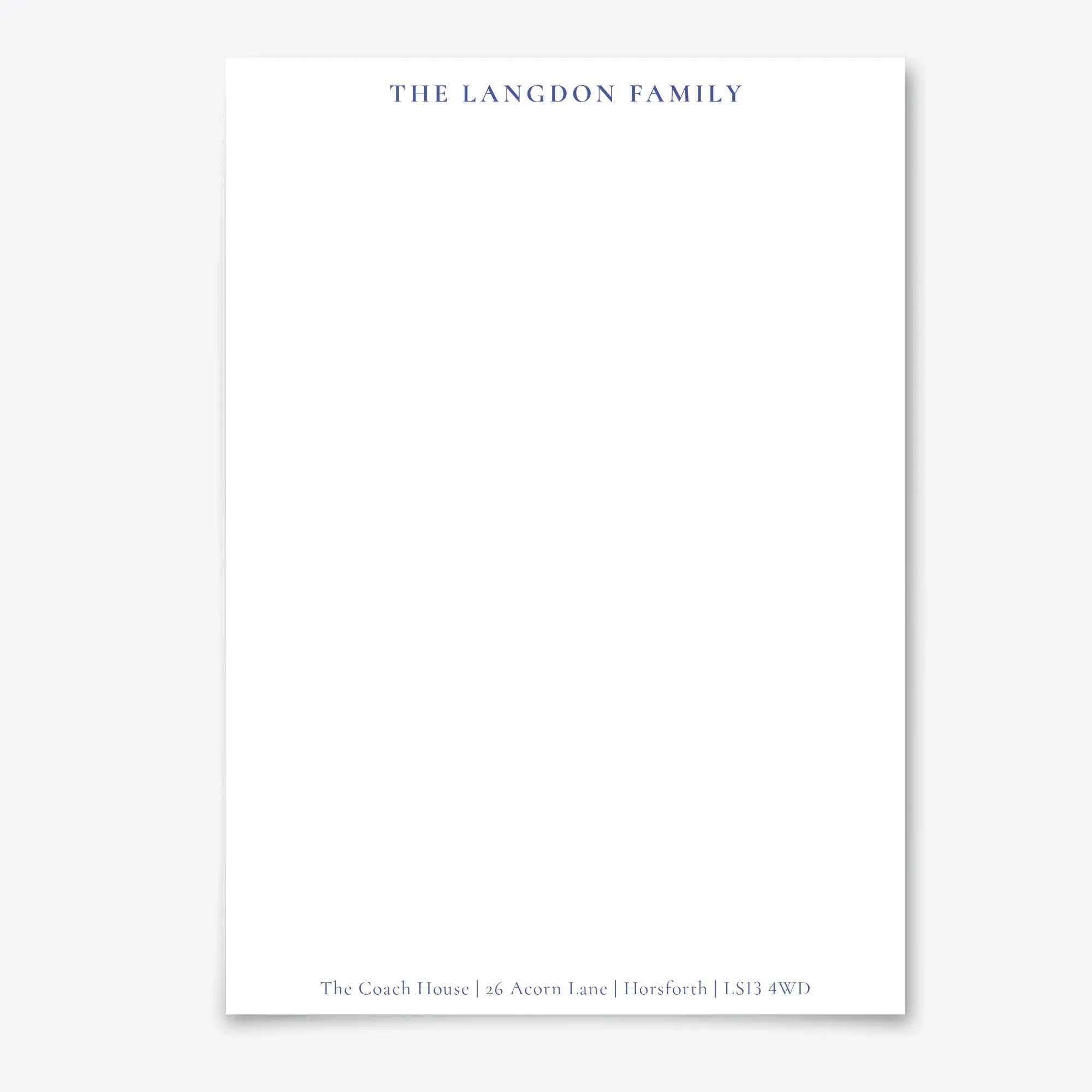 Personalised Letter & Card Writing Stationery Gift Set with Organiser - 'Oxford'