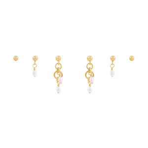 Peta Earring Bundle  - Gold