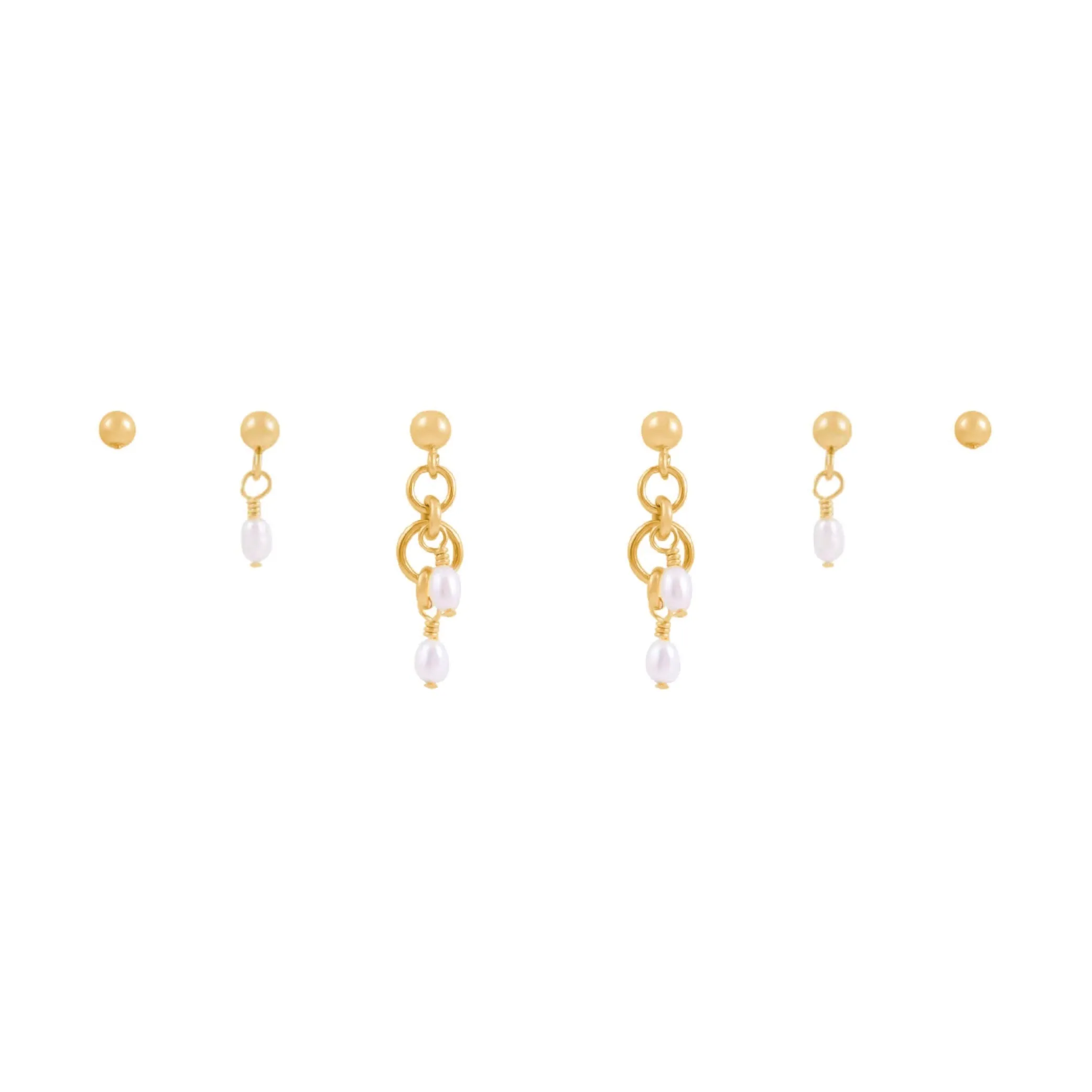 Peta Earring Bundle  - Gold