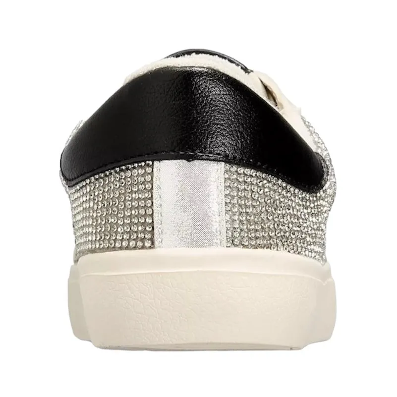 PHILOSOPHEE Women's Rhinestone Low Top Lace-Up Sneakers
