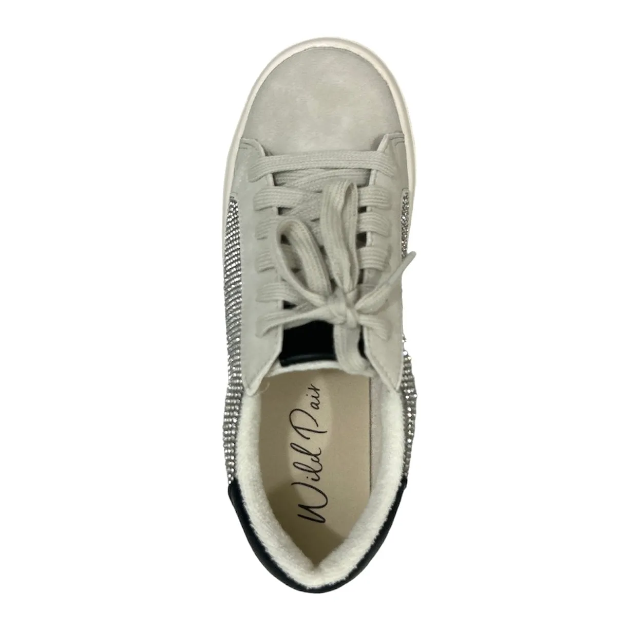 PHILOSOPHEE Women's Rhinestone Low Top Lace-Up Sneakers