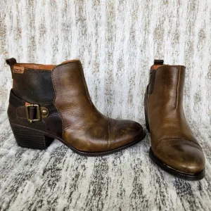 Pikolinos &quot;Baqueira&quot; Brown Tan Leather Ankle Boots | Women's Size 39 EU, 8.5 - 9