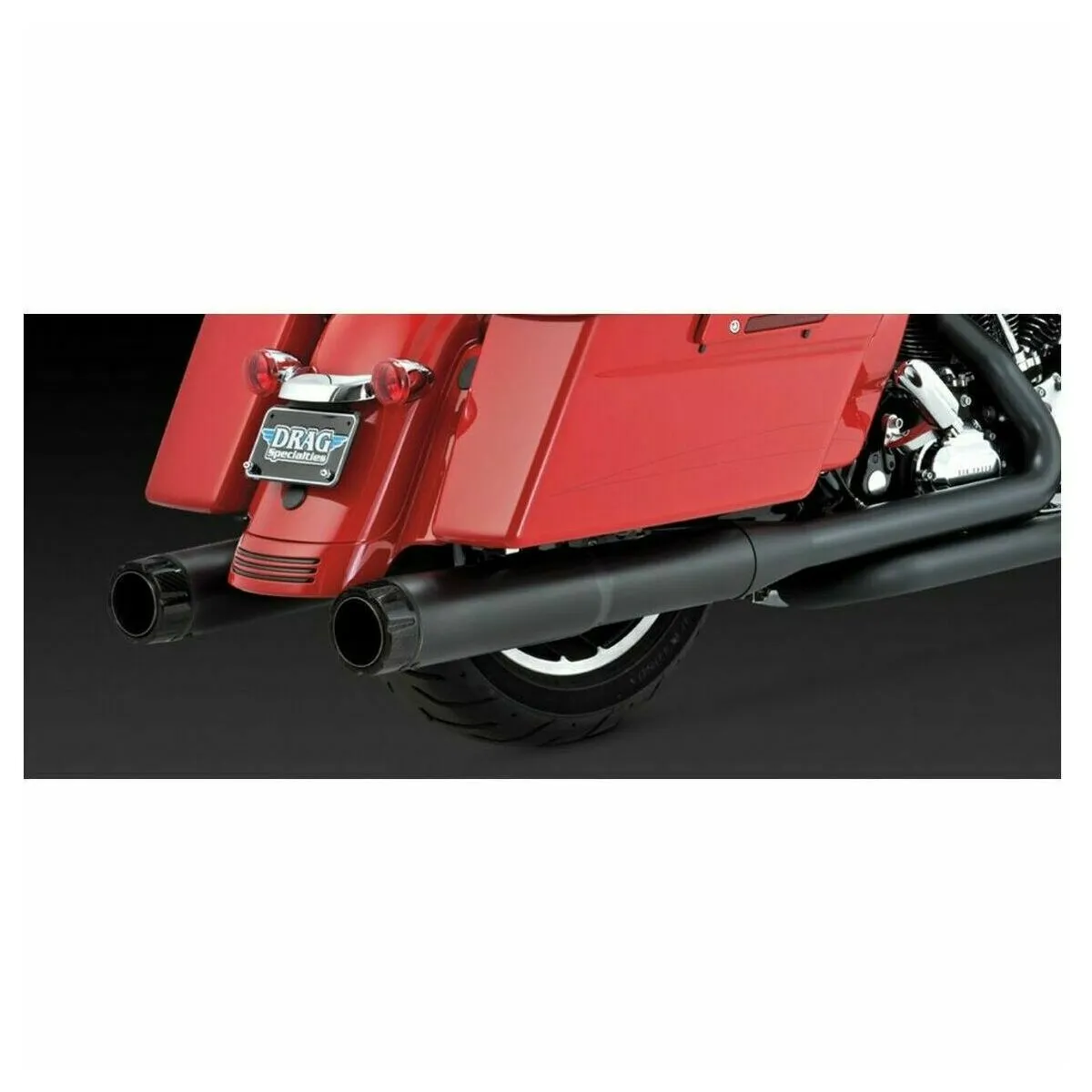 PIPES   VANCE & HINES  HI OUTPUT SLIP-ONS BLACK CARBON v46465