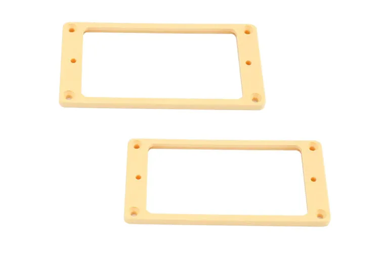 Plastic Non-Slanted Humbucking Surrounds, Flat Underside, Set of 2