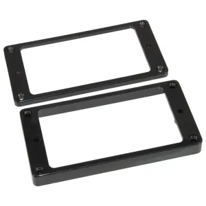 Plastic Non-Slanted Humbucking Surrounds, Flat Underside, Set of 2
