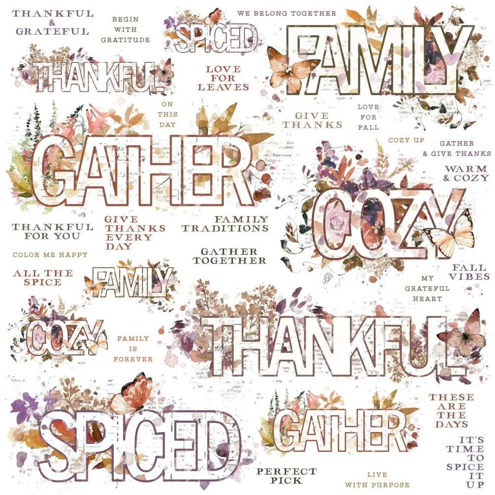 Plum Grove 12x12 Sentiment Rub Ons by 49 & Market