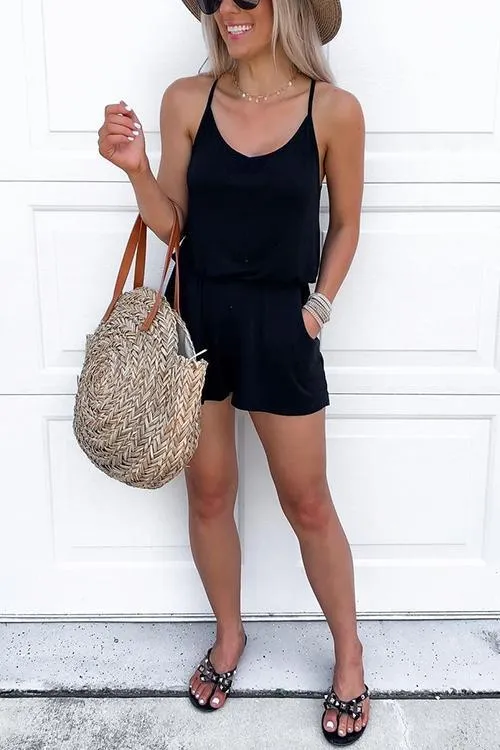 Pockets Slip Romper