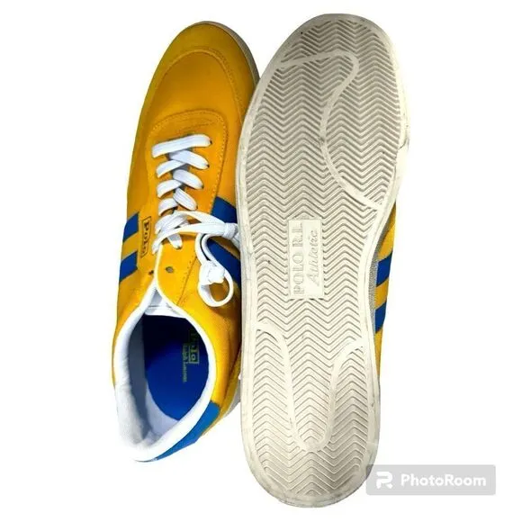 POLO Ralph Lauren Men’s Sneakers in Yellow. Size 13 NEW $159
