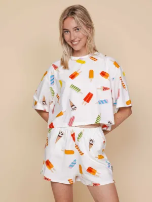 Popsicles Cropped T-Shirt Dames