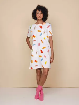 Popsicles T-shirt Dress Dames