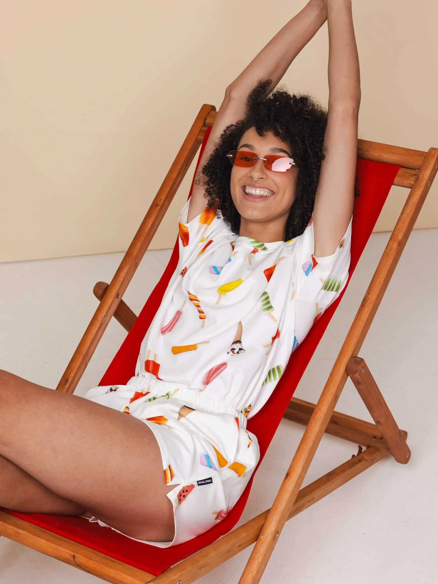 Popsicles T-shirt en Shorts set Dames