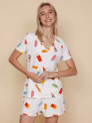 Popsicles V-neck T-shirt Dames