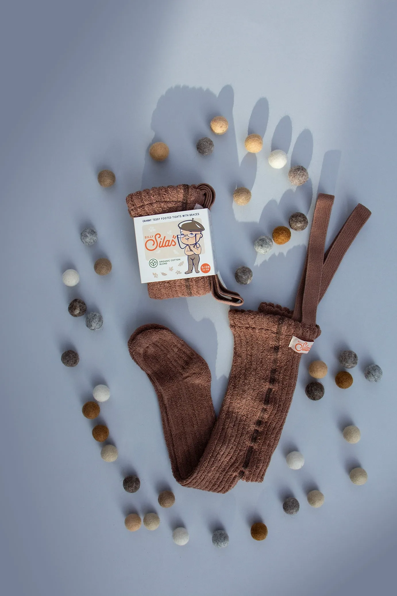 PRE-ORDER GRANNY TEDDY SILLY SILAS TIGHTS GRANOLA