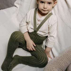 PRE-ORDER GRANNY TEDDY SILLY SILAS TIGHTS OLIVE