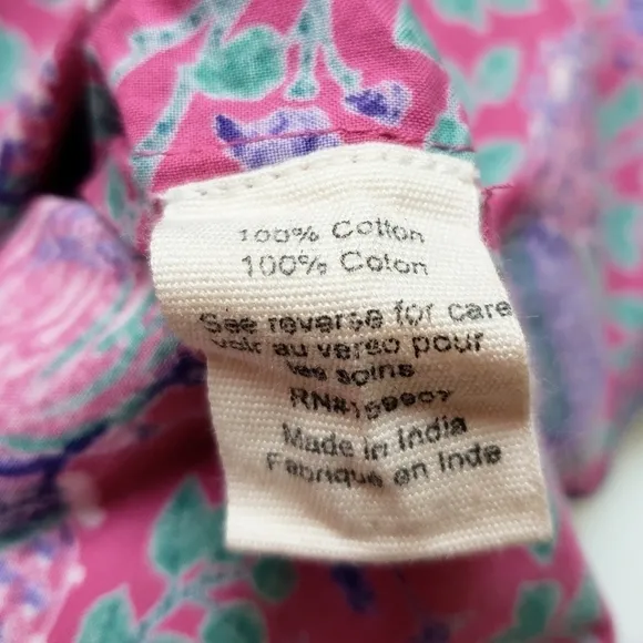 Printfresh Pink Flamenco Pajama Top Long Sleeve Fuchsia Purple Size XXS