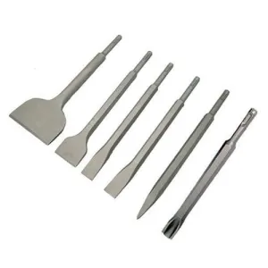 Pro 6Pc Sds  Chisel Set 80 & 40Mm Cranked Tile Chisels