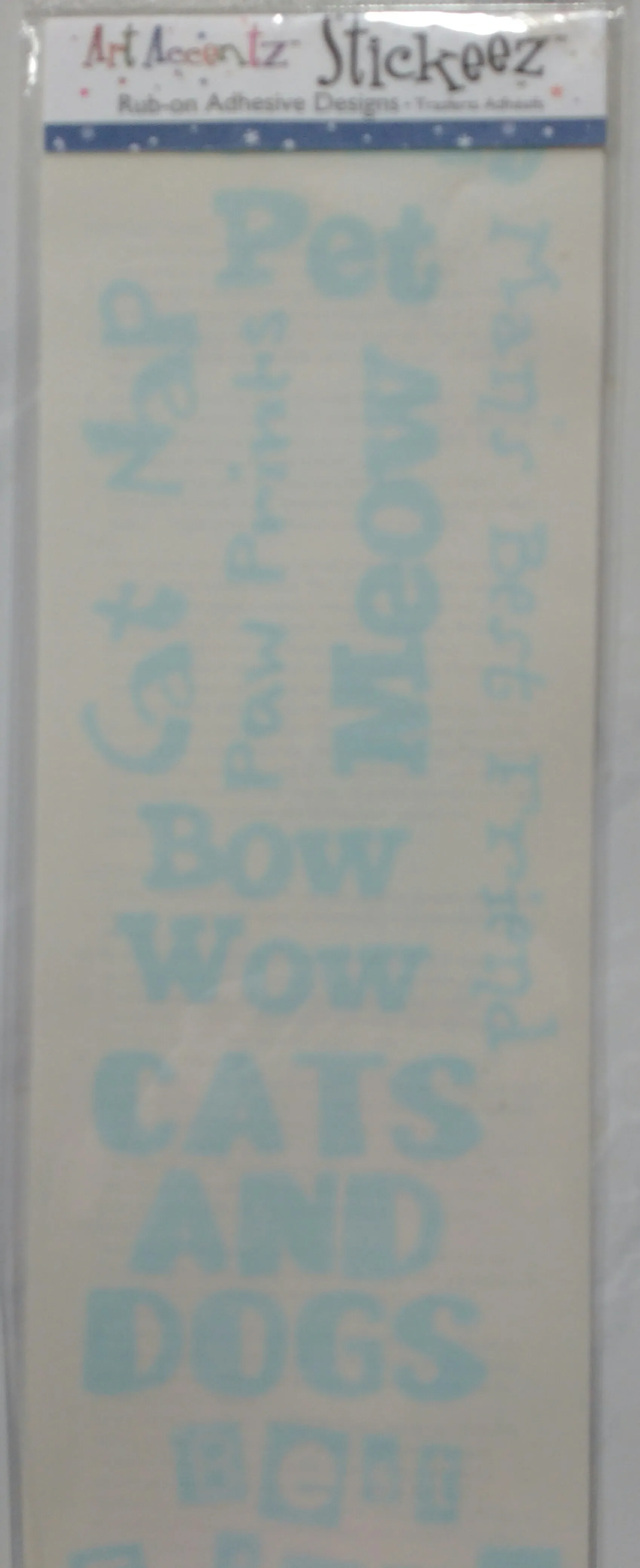 Provo Craft Stickeez Rub-ons Adhesive Designs - Pets