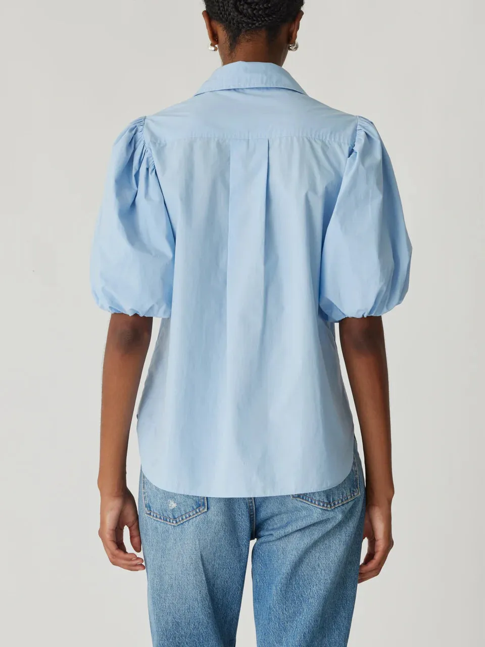 Puff Sleeve Button Down Shirt