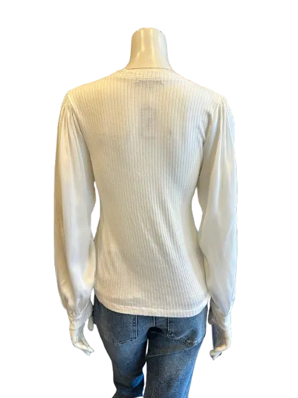 Puff Sleeve Henley Top