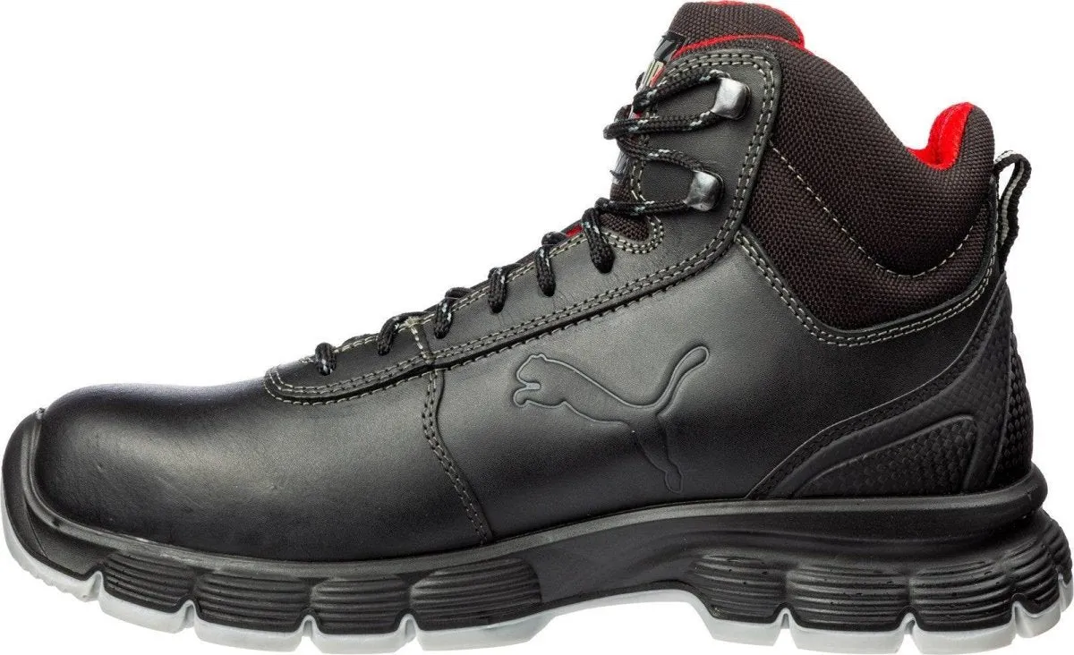 Puma Condor Mid S3 Steel Toe Cap Mens Black Safety Boots