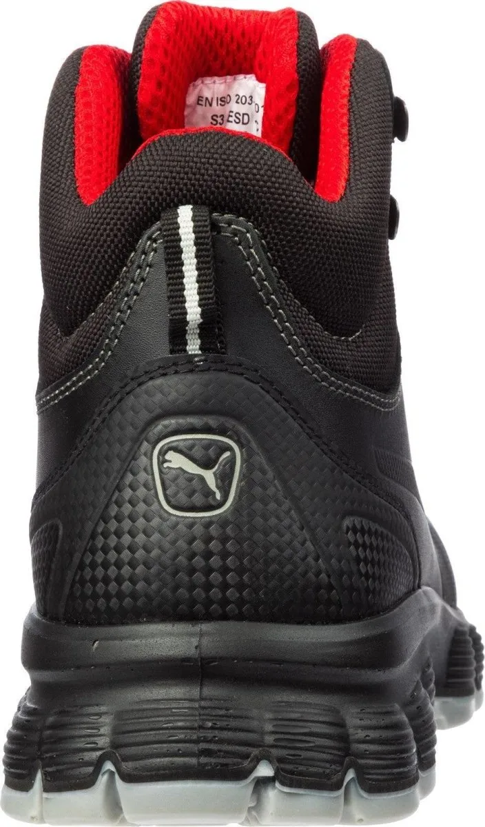 Puma Condor Mid S3 Steel Toe Cap Mens Black Safety Boots