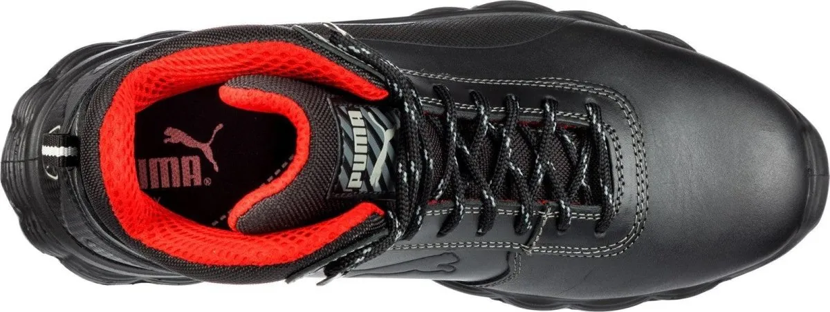 Puma Condor Mid S3 Steel Toe Cap Mens Black Safety Boots