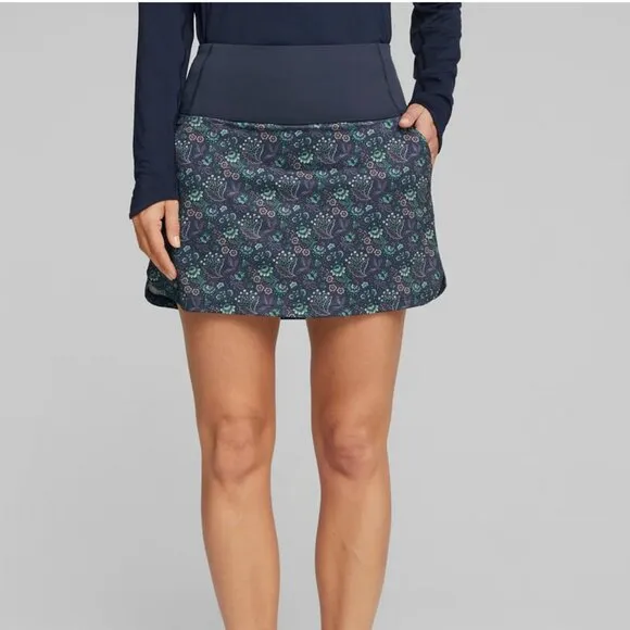 Puma x Liberty Golf Skort Floral Navy Blazer NWT