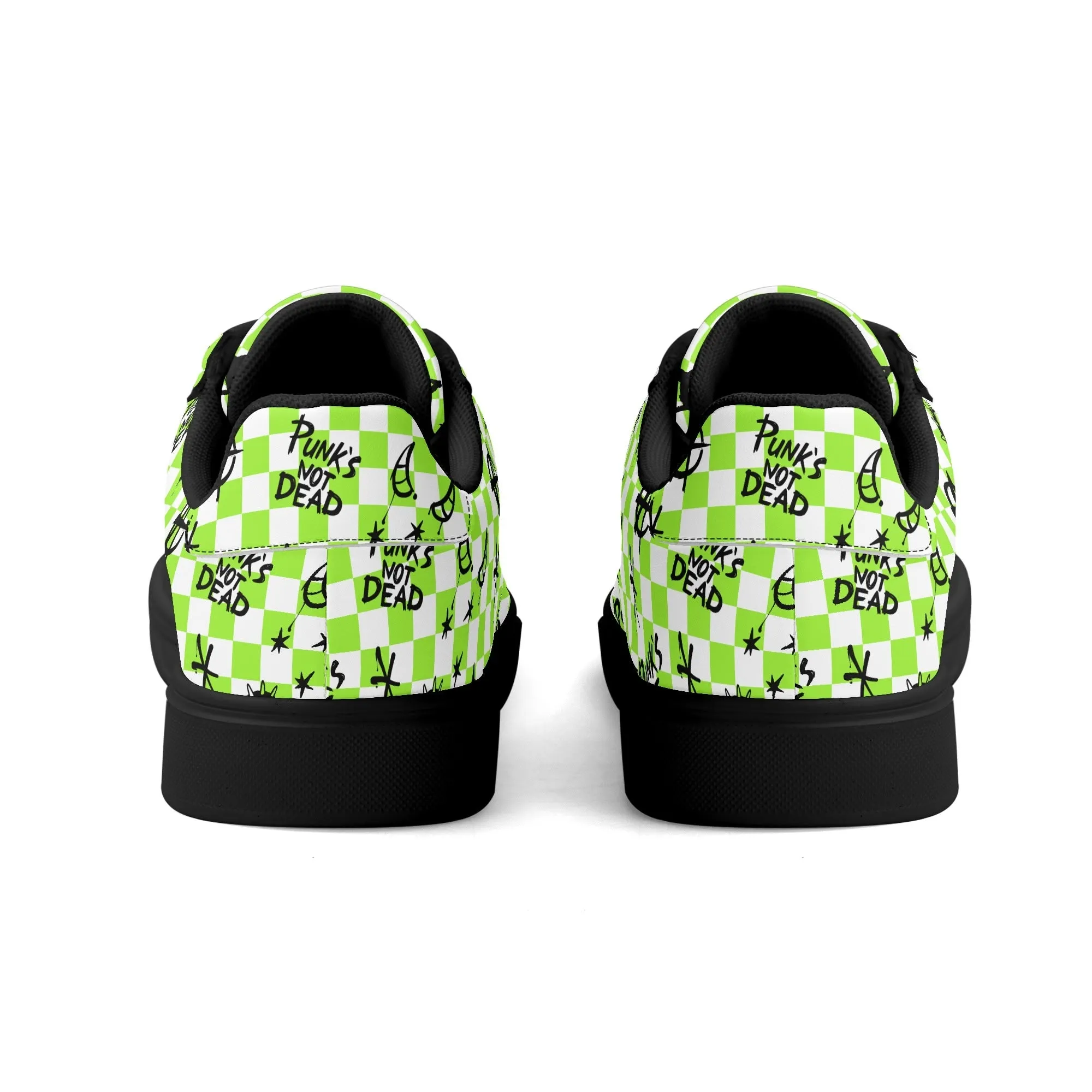Punks Not Dead Low Top Leather Kicks